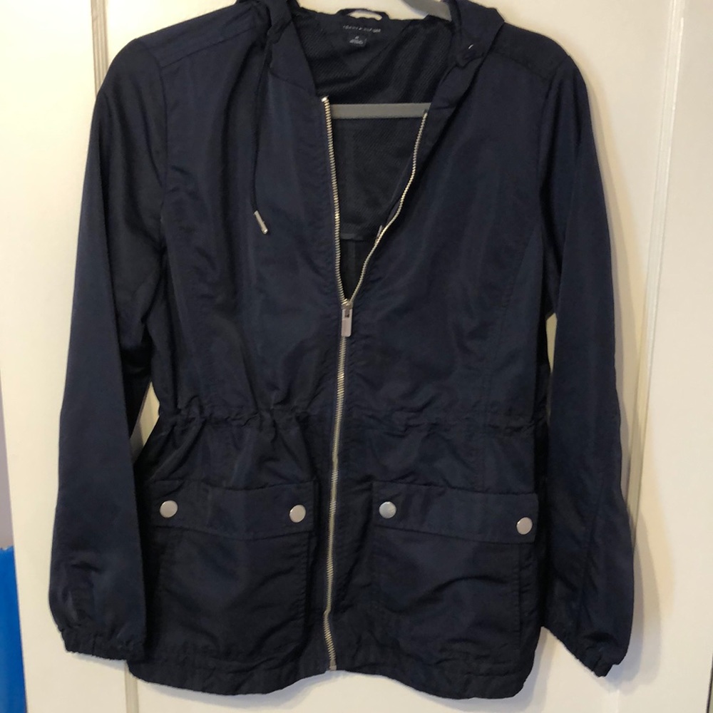 Tommy Hilfiger Navy Blue Rain Coat